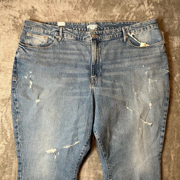 Good American Good Curve Skinny Crop Jeans Size 24 Plus Size Tummy Control New - Picture 2 of 9